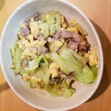 簡単☆キャベツと卵と豚肉の美味しい中華炒め